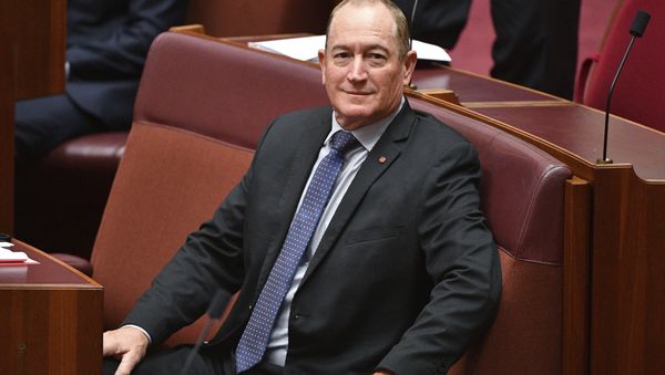 Australian senator Fraser Anning sits in the chamber during a session at Parliament House in Canberra, Wednesday, Aug. 15, 2018. - Sputnik International