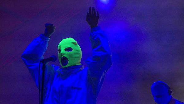 Russian feminist punk group Pussy Riot performs at the Vive Latino music festival in Mexico City, March 18, 2018. - Sputnik International