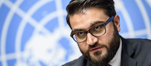 National Security Adviser Hamdullah Mohib attends a press conference closing a two-day United Nations Conference on Afghanistan in Geneva. National Security Adviser Hamdullah Mohib attends a press conference closing a two-day United Nations Conference on Afghanistan in Geneva. - Sputnik International