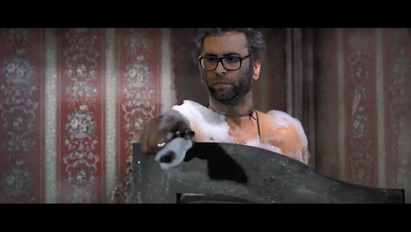 A campaign ad showing Israeli MK Oren Hazan as Tico from the 1996 Spaghetti Western film The Good, the Bad, and the Ugly, shooting Arab Israeli MK Jamal Zahalka, portrayed as the one-armed bounty hunter - Sputnik International