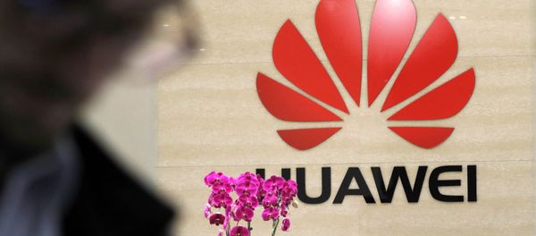 A logo of Huawei hangs in the lobby of the Cyber Security Lab at Huawei factory in Dongguan, China's Guangdong province A logo of Huawei hangs in the lobby of the Cyber Security Lab at Huawei factory in Dongguan, China's Guangdong province - Sputnik International