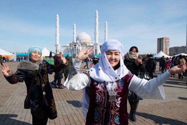 During Celebrations of Nowruz at Independence Square in Nur-Sultan During Celebrations of Nowruz at Independence Square in Nur-Sultan - Sputnik International