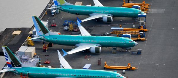 An aerial photo shows Boeing 737 MAX airplanes parked at the Boeing Factory in Renton, Washington, U.S. March 21, 2019 An aerial photo shows Boeing 737 MAX airplanes parked at the Boeing Factory in Renton, Washington, U.S. March 21, 2019 - Sputnik International