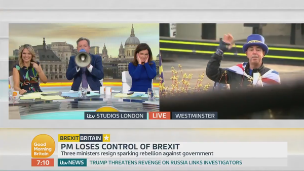 After months of Mr. Stop Brexit interrupting @ranvir01, the @GMB team have finally got their revenge!  - Sputnik International