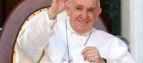 Pope Francis waves during a visit to the Shrine of Our Lady of Loreto on the feast of the Annunciation, in Loreto, Italy Pope Francis waves during a visit to the Shrine of Our Lady of Loreto on the feast of the Annunciation, in Loreto, Italy - Sputnik International