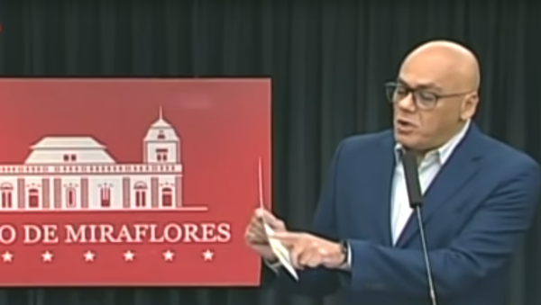 Venezuelan Communications Minister Jorge Rodriguez presents evidence of “ultra-right plans to promote regime change involving key Venezuelan opposition leaders such as Juan Guaido, Roberto Marrero, and Leopoldo Lopez - Sputnik International