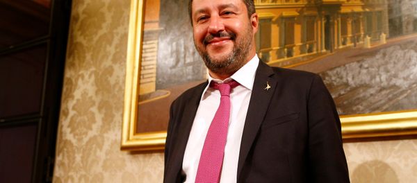 Italian Deputy Prime Minister and League leader Matteo Salvini arrives for a news conference at the Senate upper house parliament building in Rome, Italy March 8, 2019 Italian Deputy Prime Minister and League leader Matteo Salvini arrives for a news conference at the Senate upper house parliament building in Rome, Italy March 8, 2019 - Sputnik International