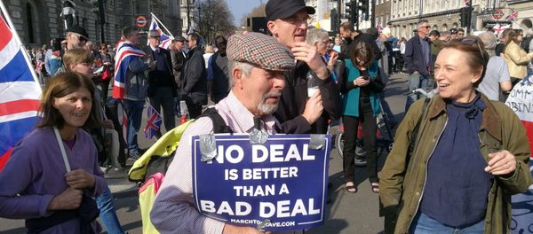 Protesters rally against delay of the Brexit process in London, the United Kingdom on 29 March, 2019 - Sputnik International