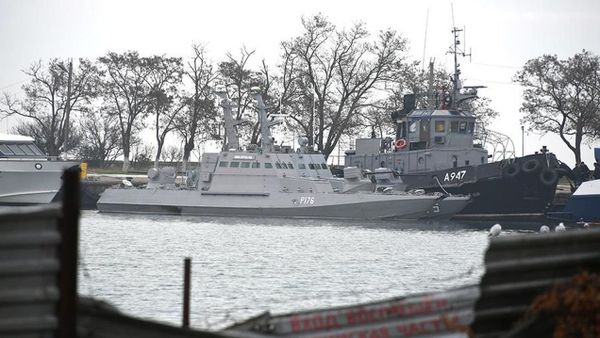 Detained ships in the port of Kerch Detained ships in the port of Kerch - Sputnik International