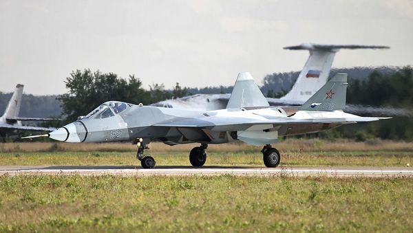 Second flying prototype of T-50 PAK FA b/n 52 - Sputnik International