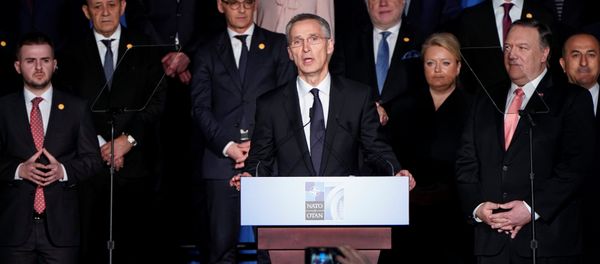 NATO Secretary General Jens Stoltenberg speaks at a reception to celebrate NATO's 70th anniversary in Washington, U.S., April 3, 2019 NATO Secretary General Jens Stoltenberg speaks at a reception to celebrate NATO's 70th anniversary in Washington, U.S., April 3, 2019 - Sputnik International