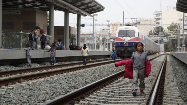 Greece Migrants in Athens - Sputnik International