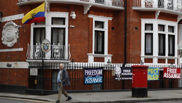 A general view of the Ecuadorian Embassy where Wikileaks founder Julian Assange has been holed out since 2012, in London, Friday, April 5, 2019 - Sputnik International