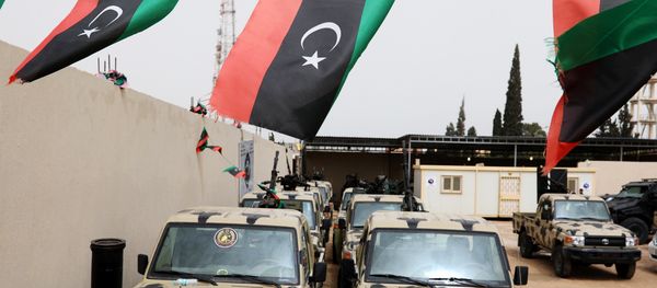 Military vehicles, which were confiscated from Libyan commander Khalifa Haftar's troops, are seen in Zawiyah, west of Tripoli, Libya April 5, 2019. Military vehicles, which were confiscated from Libyan commander Khalifa Haftar's troops, are seen in Zawiyah, west of Tripoli, Libya April 5, 2019. - Sputnik International