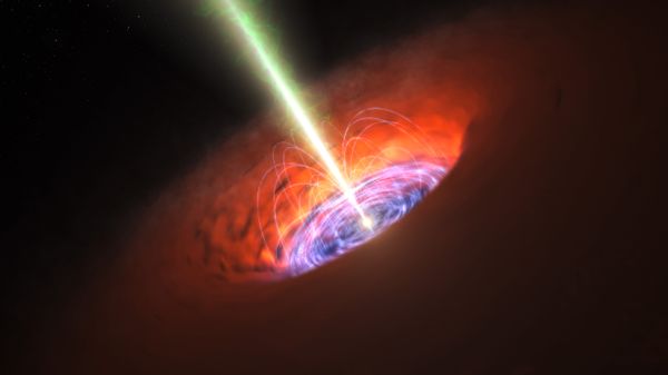 artist impression of the surroundings of a supermassive black hole - Sputnik International