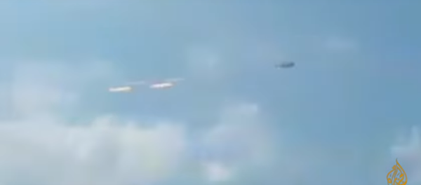 A still from an alleged video of LNA airstrike against Mitiga airport in Tripoli - Sputnik International