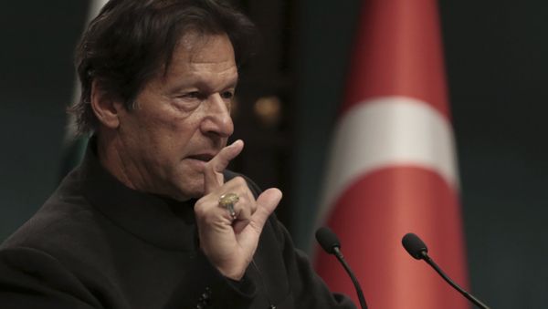 Pakistan's Prime Minister Imran Khan speaks during a joint news conference with Turkey's President Recep Tayyip Erdogan, in Ankara, Turkey, Friday, Jan. 4, 2019 - Sputnik International