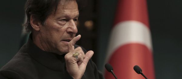 Pakistan's Prime Minister Imran Khan speaks during a joint news conference with Turkey's President Recep Tayyip Erdogan, in Ankara, Turkey, Friday, Jan. 4, 2019 Pakistan's Prime Minister Imran Khan speaks during a joint news conference with Turkey's President Recep Tayyip Erdogan, in Ankara, Turkey, Friday, Jan. 4, 2019 - Sputnik International