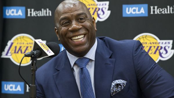 June 26, 2018 file photo,Los Angeles Lakers president of basketball operations, Earvin Magic Johnson - Sputnik International