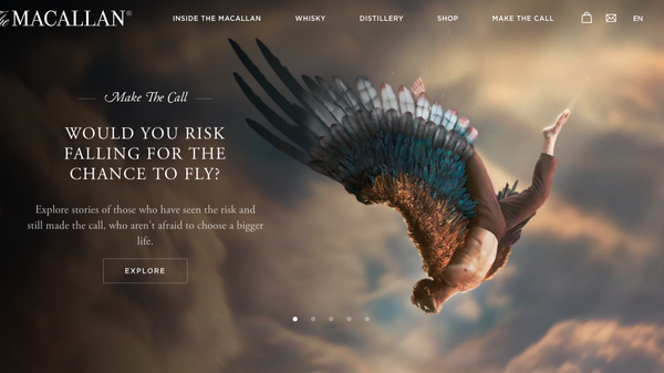 A screen grab of The Macallan's advert featured on the company's website. - Sputnik International