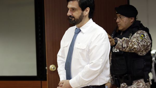 United States citizen Paul Ceglia arrives at court to file an appeal against his extradition, filed against him by the United States, in Quito, Ecuador, Wednesday, Sept. 26, 2018 United States citizen Paul Ceglia arrives at court to file an appeal against his extradition, filed against him by the United States, in Quito, Ecuador, Wednesday, Sept. 26, 2018 - Sputnik International