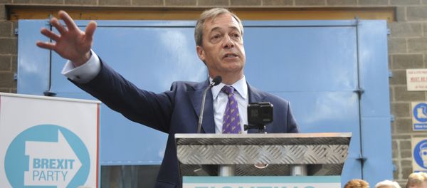British MEP Nigel Farage speaks during the launch of the Brexit Party's European election campaign, Coventry, England, Friday, April 12, 2019. - Sputnik International