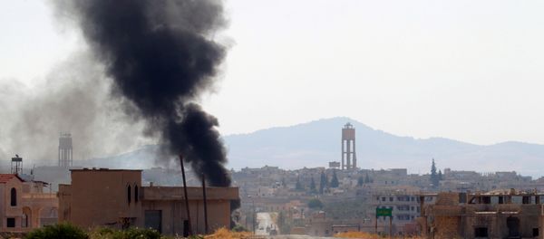Smoke rises from Taybat al Imam town after rebel fighters from the hardline jihadist Jund al-Aqsa advanced in the town in Hama province, Syria August 31, 2016. (archives) Smoke rises from Taybat al Imam town after rebel fighters from the hardline jihadist Jund al-Aqsa advanced in the town in Hama province, Syria August 31, 2016. (archives) - Sputnik International