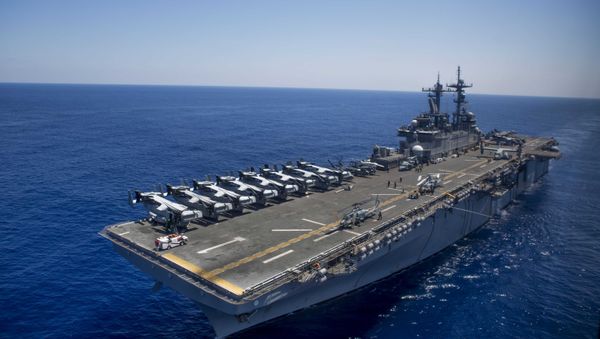 The amphibious assault ship USS Wasp (LHD 1) - Sputnik International