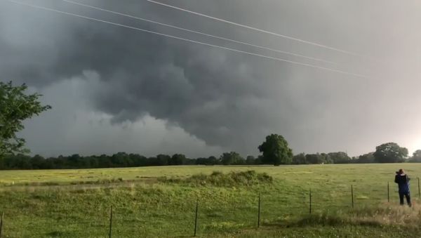 A view of clouds, part of a weather system seen from near Franklin, Texas A view of clouds, part of a weather system seen from near Franklin, Texas - Sputnik International
