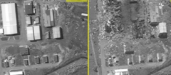 Before and after photos of a possible Iranian missile factory in Syria - Sputnik International