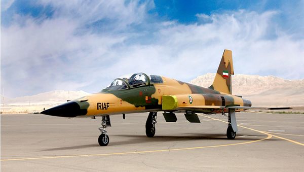 A handout picture released by Iran's Defence Ministry on August 21, 2018, shows the Kowsar domestic fighter jet, a fourth-generation fighter - Sputnik International