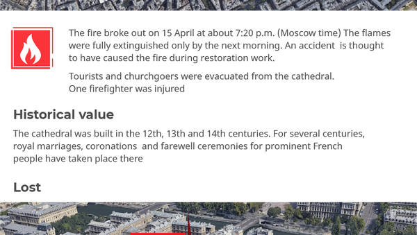 Fire at Notre-Dame Cathedral - Sputnik International