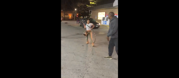 Brawl breaks out at a gas station in Akron, Ohio, after remarks regarding hot dogs are made. Brawl breaks out at a gas station in Akron, Ohio, after remarks regarding hot dogs are made. - Sputnik International