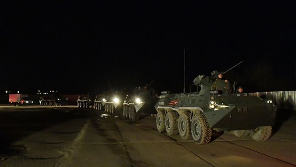 Military equipment deployed in Moscow to participate in 9 Victory Day Parade on 9 May - Sputnik International