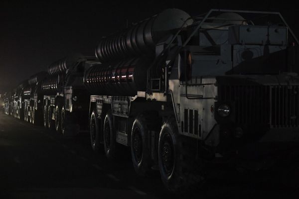 Military equipment deployed in Moscow to participate in 9 Victory Day Parade on 9 May - Sputnik International