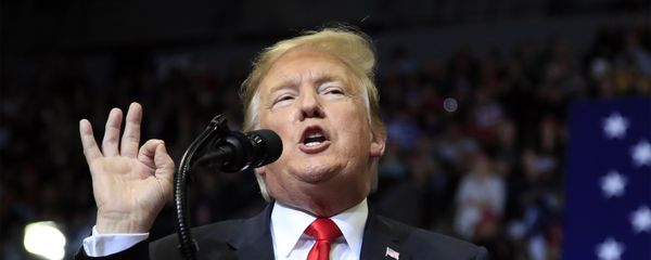 In this March 28, 2019 file photo, President Donald Trump speaks at a campaign rally in Grand Rapids, Mich - Sputnik International
