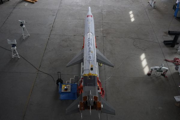 The Jiagen-1 hypersonic aircraft, designed by Xiamen University researchers, was tested in the Gobi on Tuesday, April 23, 2019 - Sputnik International