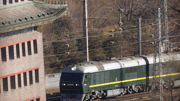 Jan. 8, 2019, file photo,a train similar to one seen during previous visits by North Korean leader Kim Jong Un arrives at Beijing Railway Station in Beijing. Jan. 8, 2019, file photo,a train similar to one seen during previous visits by North Korean leader Kim Jong Un arrives at Beijing Railway Station in Beijing. - Sputnik International