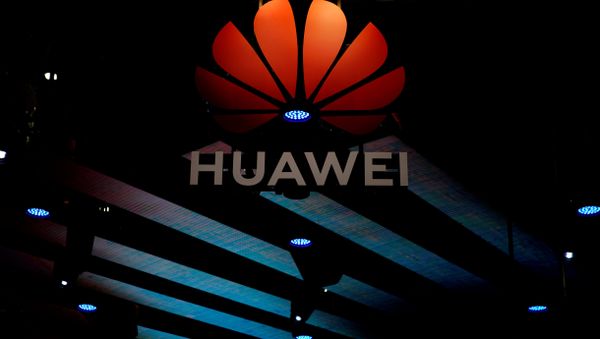 A Huawei logo is pictured during the media day for the Shanghai auto show in Shanghai, China April 16, 2019 A Huawei logo is pictured during the media day for the Shanghai auto show in Shanghai, China April 16, 2019 - Sputnik International