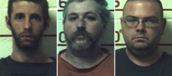 (L-R) Marc Measnikoff, Terry Wallace and Matthew Brubaker have been jailed after having sex with horses, a cow, a goat and dogs at their remote 'makeshift farm' in Munson, Pennsylvani (L-R) Marc Measnikoff, Terry Wallace and Matthew Brubaker have been jailed after having sex with horses, a cow, a goat and dogs at their remote 'makeshift farm' in Munson, Pennsylvani - Sputnik International