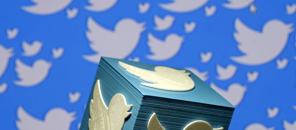 A 3D-printed logo for Twitter is seen in this picture illustration made in Zenica, Bosnia and Herzegovina on January 26, 2016 - Sputnik International