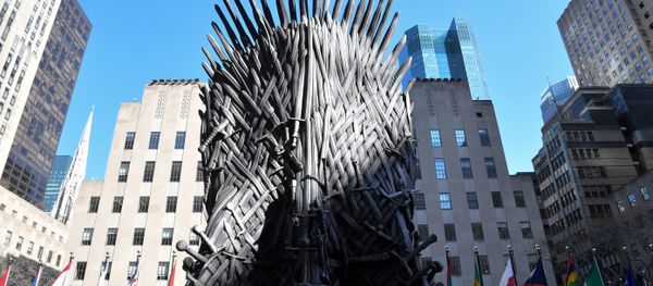 A giant Iron Throne is on display ahead of the Game of Thrones eighth and final season at Radio City Music Hall on April 3, 2019 in New York city - Sputnik International