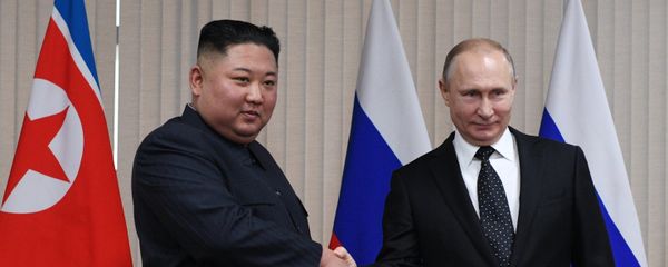 The Russian President V. Putin met the leader of the DPRK Kim Jong-un The Russian President V. Putin met the leader of the DPRK Kim Jong-un - Sputnik International