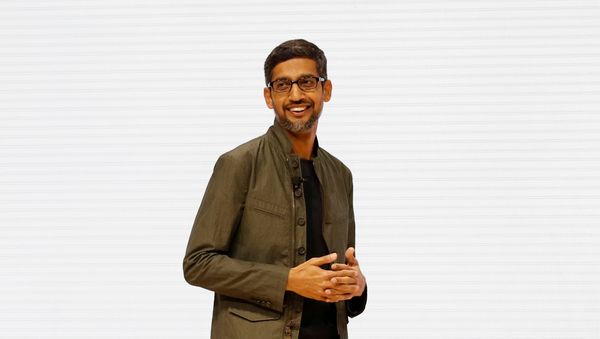 FILE PHOTO: Google CEO Sundar Pichai speaks during a keynote address announcing Google's new cloud gaming service Stadia at the Game Developers Conference in San Francisco - Sputnik International