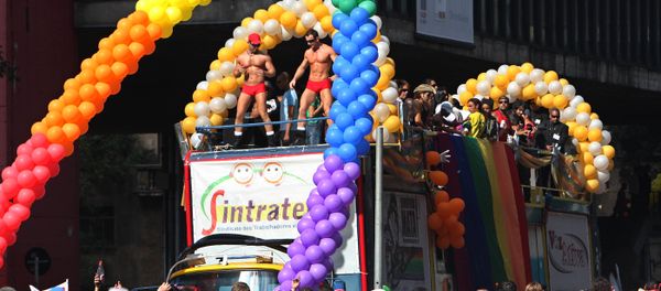Revellers march along Paulista Avenue in the financial centre of Sao Paulo, during the Gay Pride Parade (File) Revellers march along Paulista Avenue in the financial centre of Sao Paulo, during the Gay Pride Parade (File) - Sputnik International