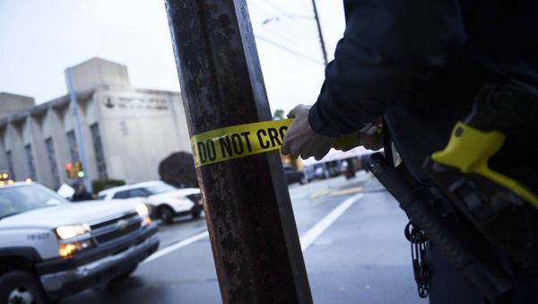 US police tape - Sputnik International