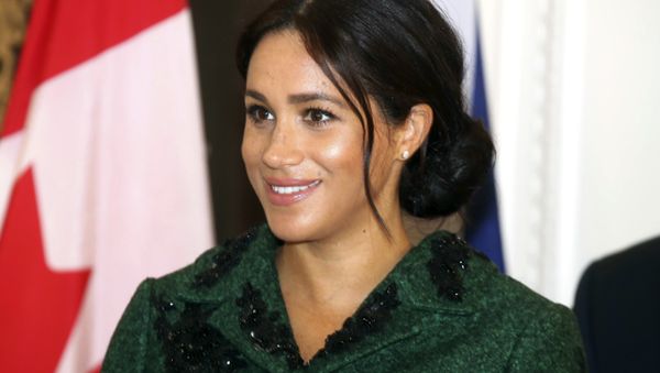 Britain's Meghan, Duchess of Sussex attends the Commonwealth Day Youth Event with Prince Harry, at Canada House in London, Monday, March 11, 2019. - Sputnik International