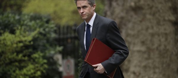 In this Tuesday, April 2, 2019 file photo, Britain's Defence Secretary Gavin Williamson arrives for a cabinet meeting in 10 Downing Street, London In this Tuesday, April 2, 2019 file photo, Britain's Defence Secretary Gavin Williamson arrives for a cabinet meeting in 10 Downing Street, London - Sputnik International