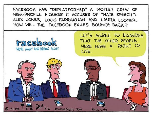 Doing it Right? Four Stories of Right-Wingers Caught in Facebook's Crosshairs - Sputnik International