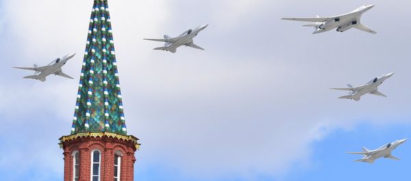 Tu-160 during V-Day parade rehearsal Tu-160 during V-Day parade rehearsal - Sputnik International